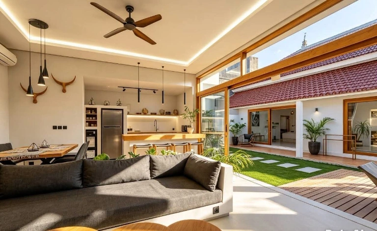 Villa For Rent 3 Bed In Tumbak Bayuh,Badung Bali, 3-bed villa for rent in Pererenan – photo 10 of 11