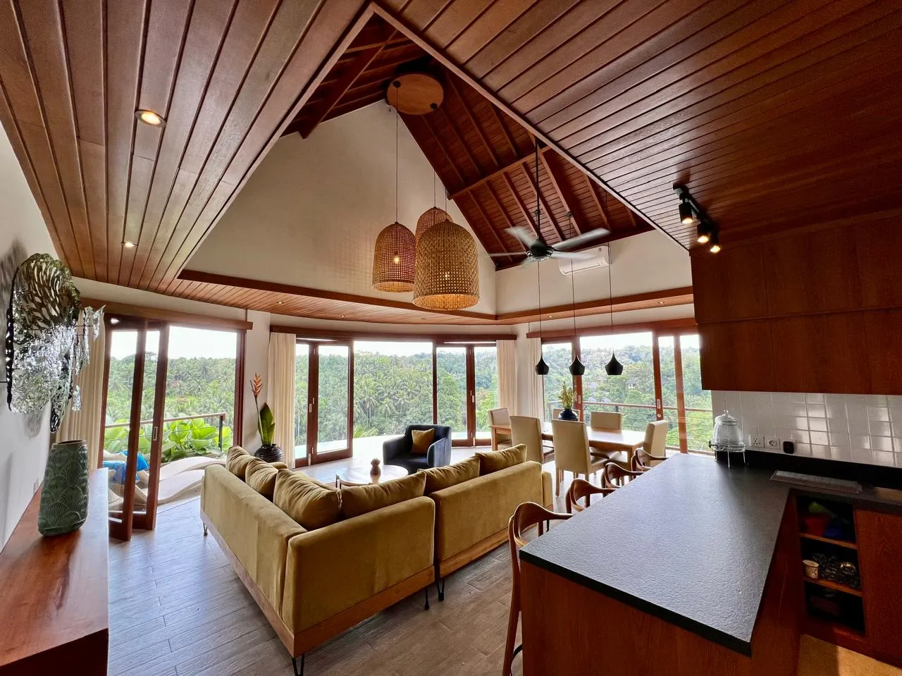 Storied 2BR Villa w/ Sunset Views and Home Office, 2-bed villa for rent in Ubud – photo 2 of 15