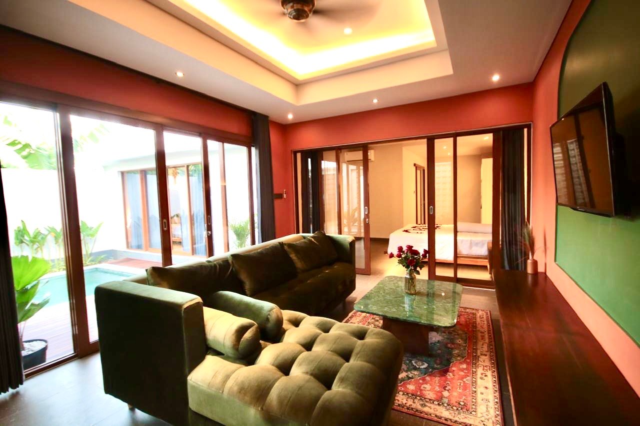 Modern Minimalist Villa in Tumbak Bayuh, 2-bed villa for rent in Pererenan – photo 4 of 12