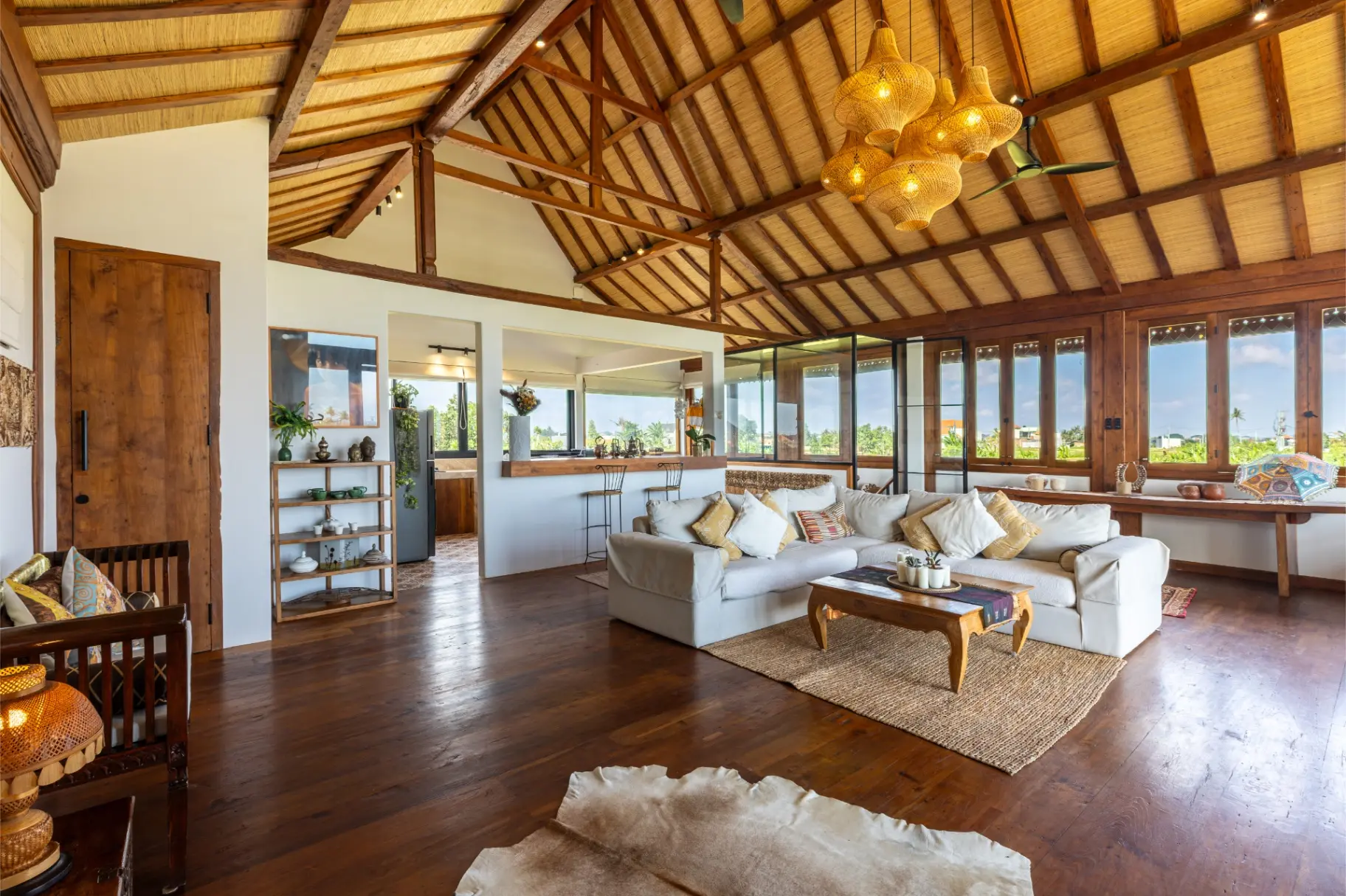 Casa Doreena - 3BR with Pool and Paddy, Canggu, 3-bed villa for rent in Canggu – photo 2 of 15