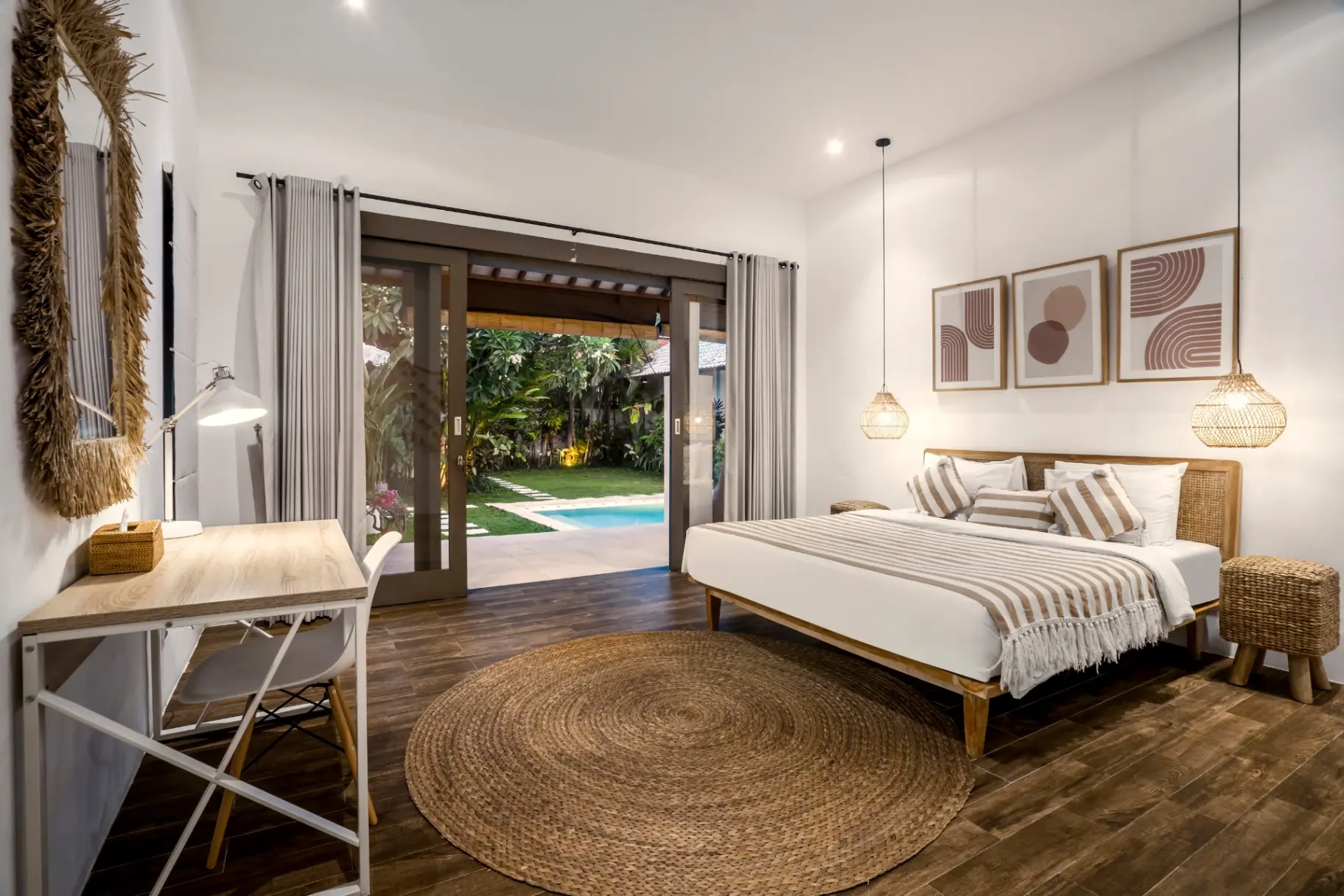 Villa Moju - Chic 3BR Architectural Sanctuary in Bumbak, Canggu, 3-bed villa for rent in Canggu – photo 4 of 15