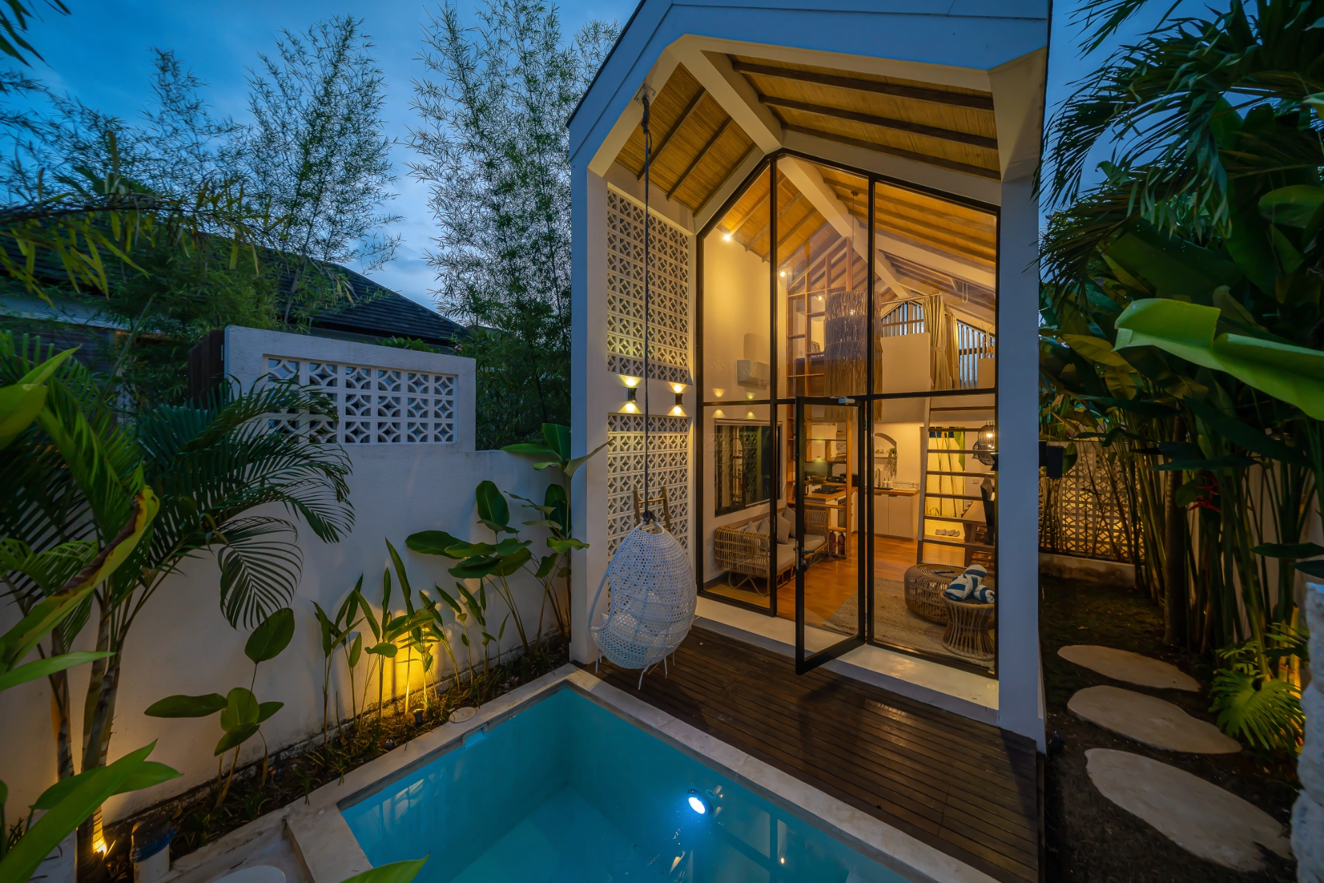 Villa Tiny 2 - Cozy & Romantic 1BR A-Frame - Nyanyi Beach Getaway, 1-bed villa for rent in Tabanan – photo 3 of 15