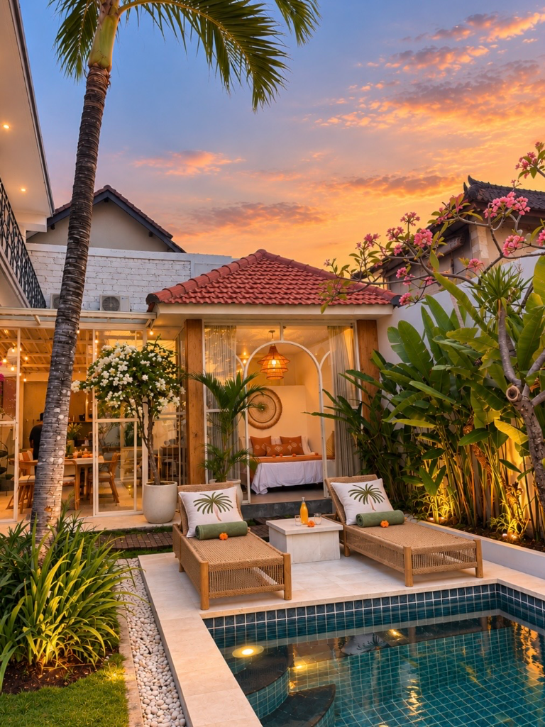 Beautiful 3-bedroom Villa for Rent — Bidadari, Seminyak, 3-bed villa for rent in Seminyak – photo 4 of 15