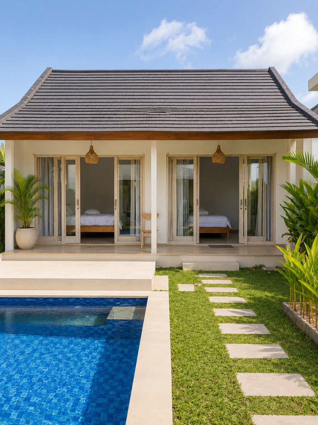 2 Bedroom Private Villa for Rent – Seseh, Bali, 2-bed villa for rent in Seseh – photo 2 of 15