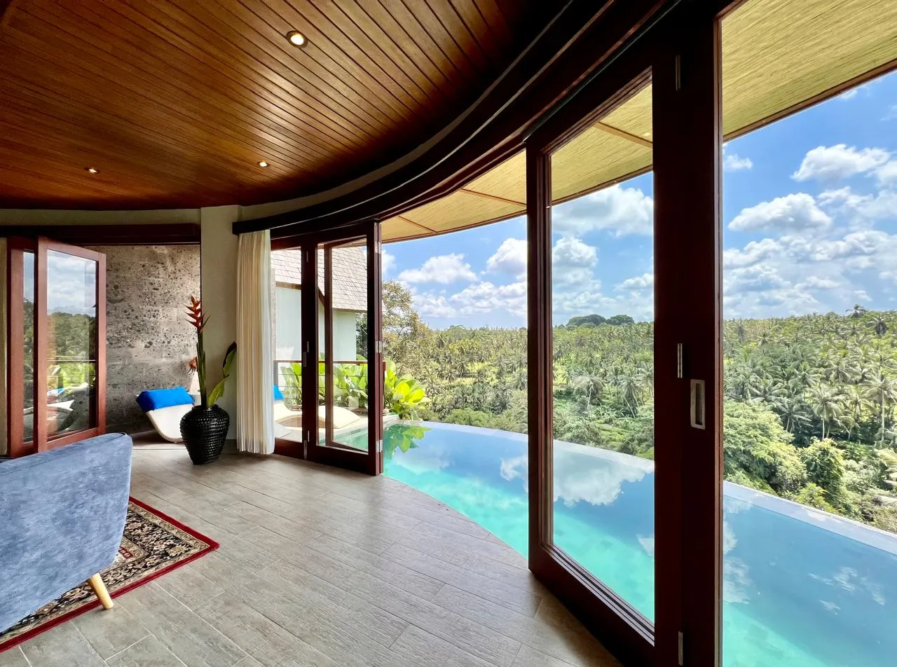 Storied 2BR Villa w/ Sunset Views and Home Office, 2-bed villa for rent in Ubud – photo 7 of 15