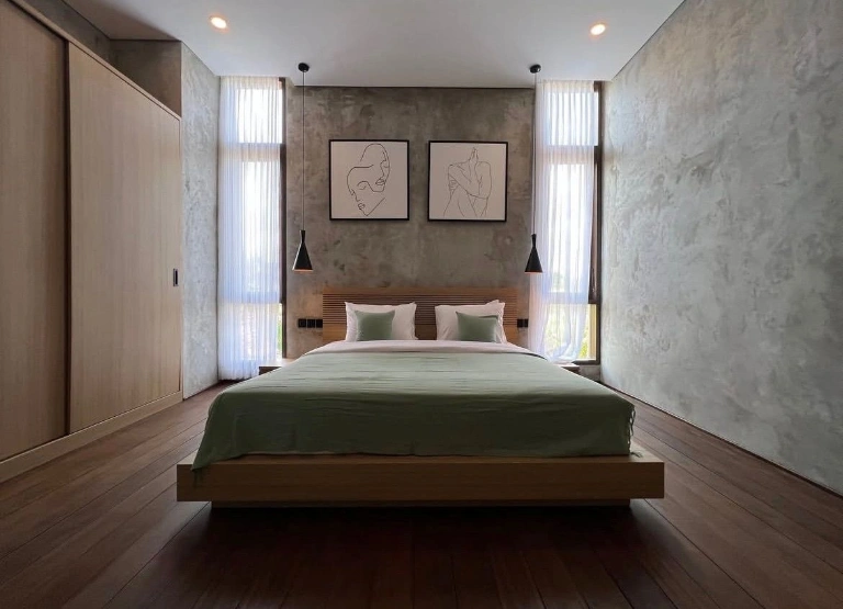 Loft 2BR Villa w/ Rooftop Patio and Rice Field Views, 2-bed villa for rent in Pererenan – photo 9 of 15