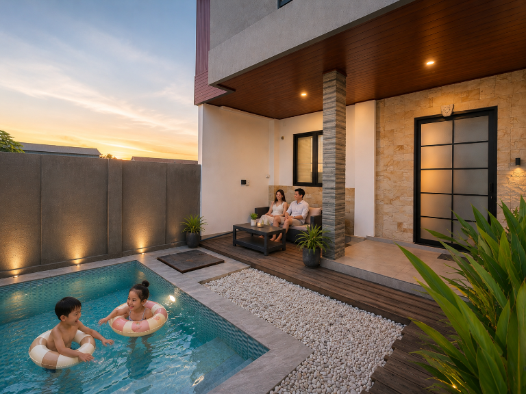 Modern Rice Field | Pool • Gym • Sunset Views, 2-bed villa for rent in Canggu – photo 6 of 15