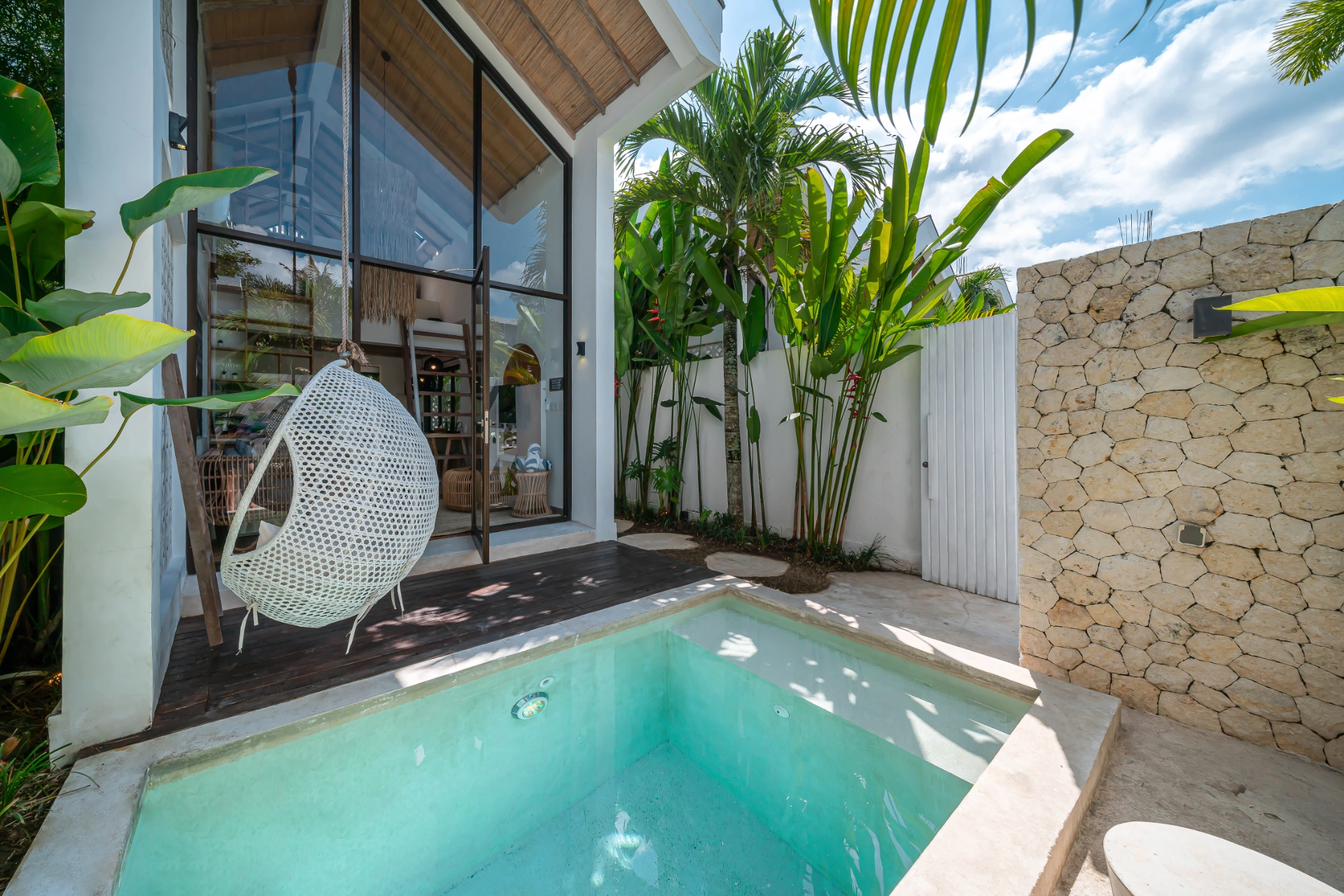 Villa Tiny 2 - Cozy & Romantic 1BR A-Frame - Nyanyi Beach Getaway, 1-bed villa for rent in Tabanan – photo 2 of 15