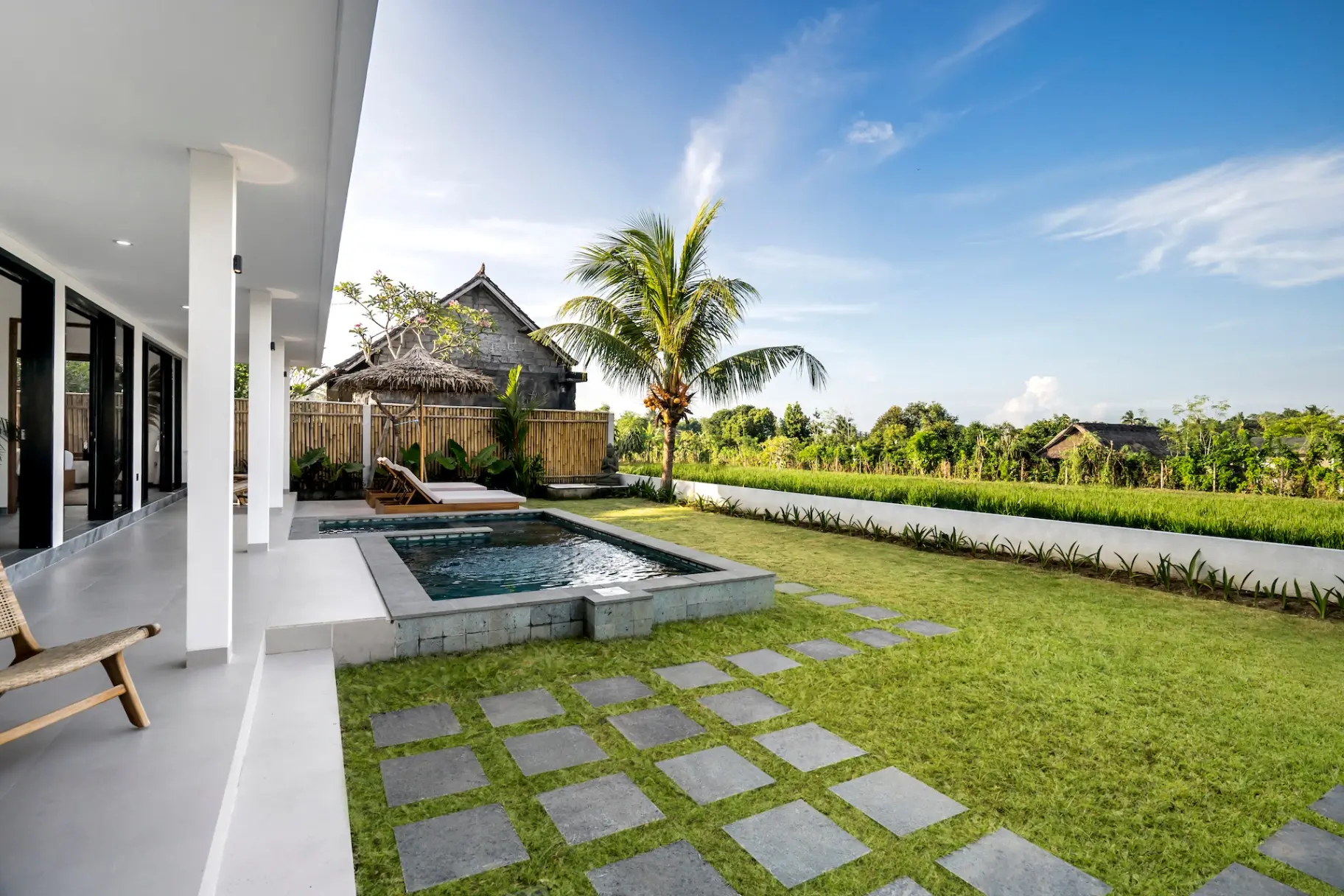 Villa Grateful - Cozy 2 BDR Villa with Private Pool and stunning Ricefields View, 2-bed villa for rent in Ubud – photo 2 of 15