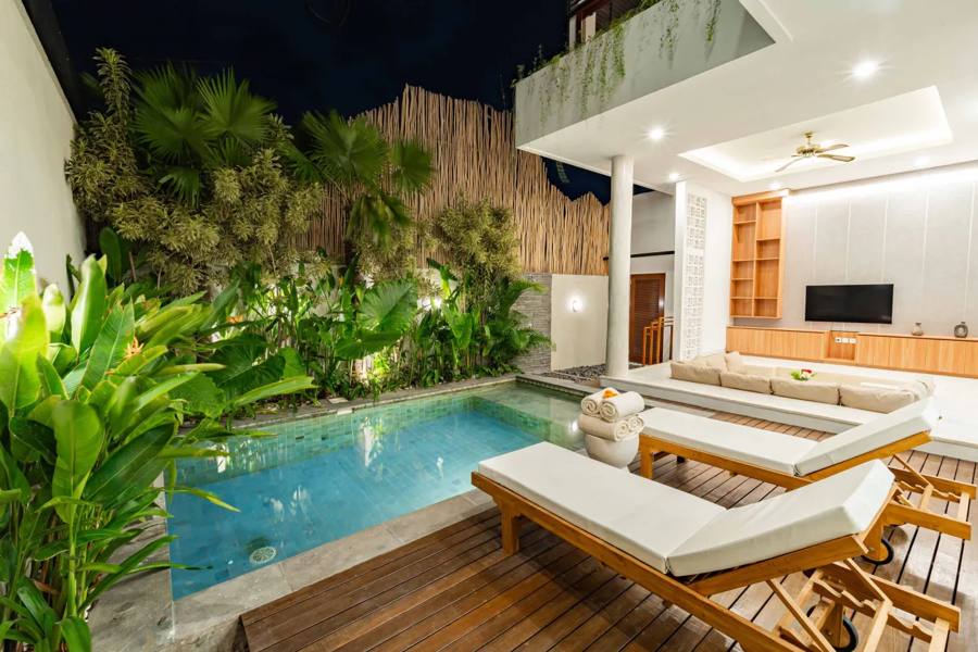 2-bed villa for rent in Pererenan